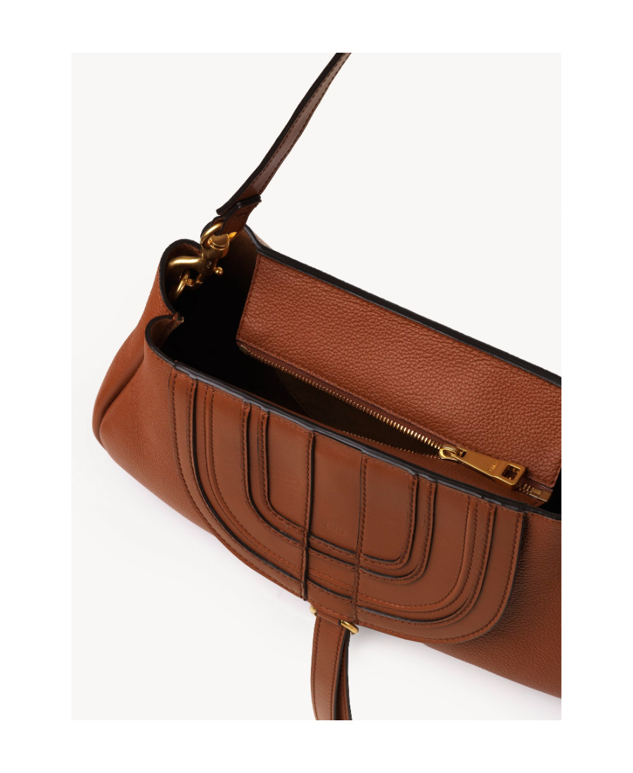 Chloé Marcie Shoulder Bag In Brown