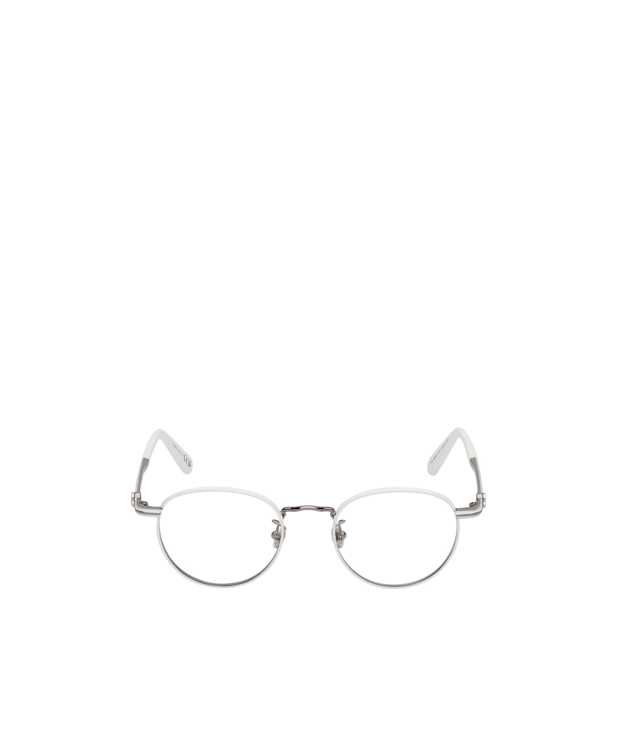 Moncler Round Frame Flat Mirror In White