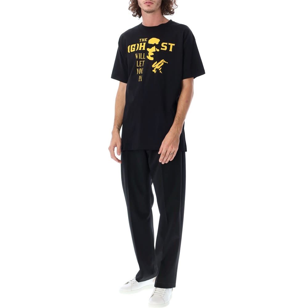 Raf Simons Slogan-print Short-sleeved T-shirt In Black