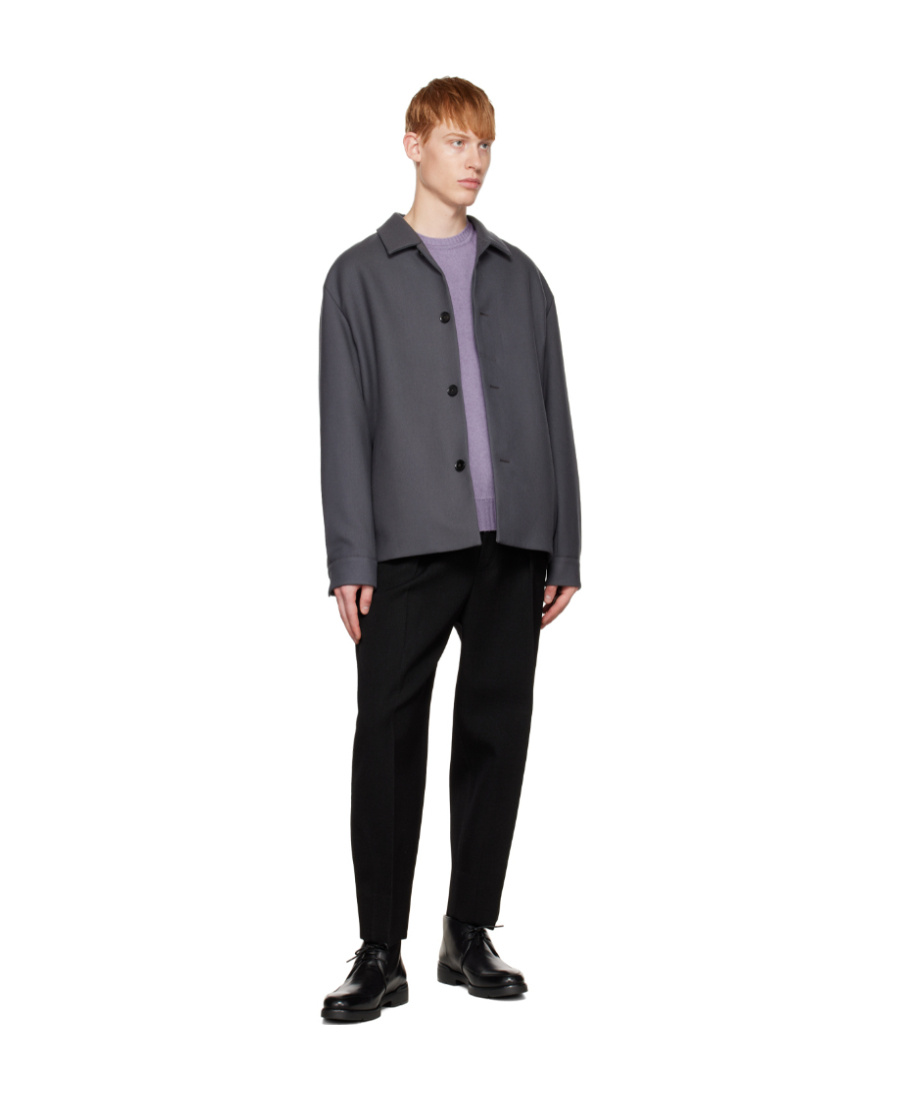 Zegna Logo-filled Jacket In Black