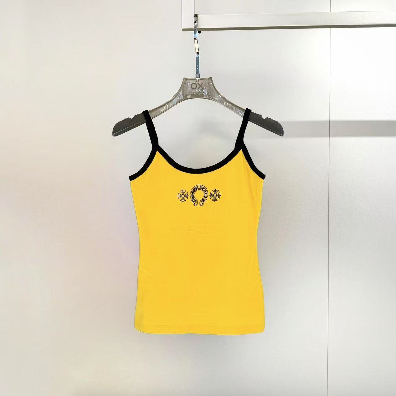 Chrome Hearts Crew Neck Vest In Yellow