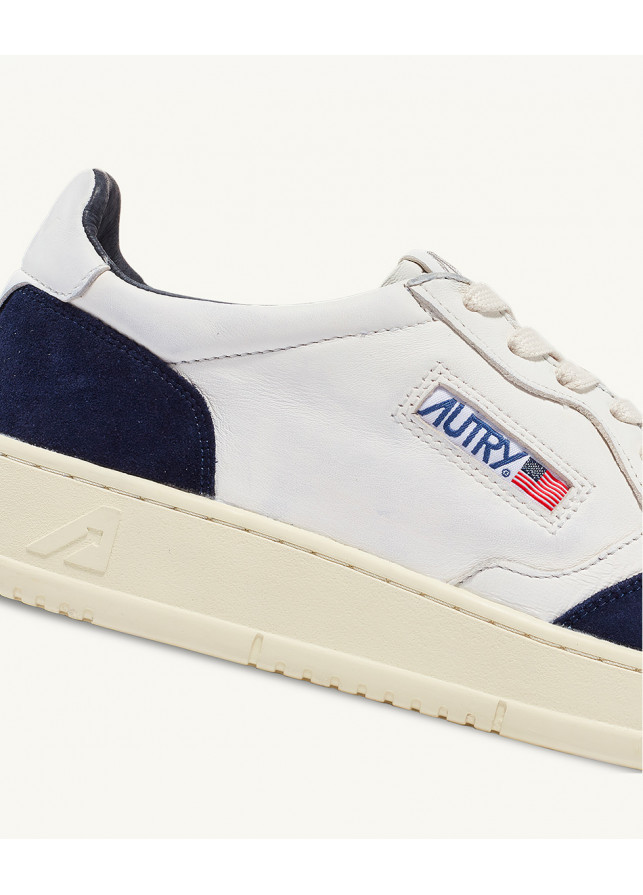Shop Autry Logo Low-top Casual Shoes In White