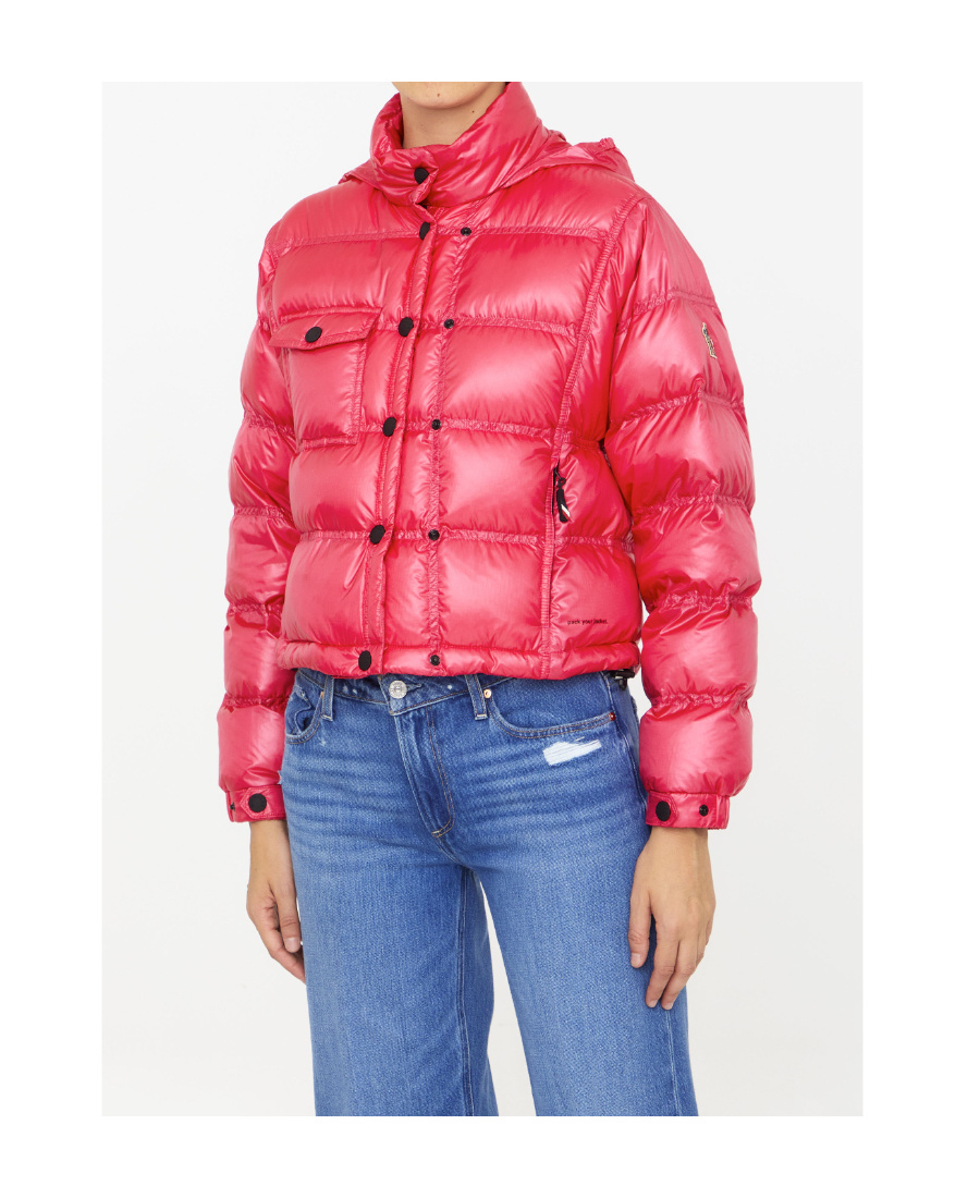 Moncler Anras Quilted Ripstop Down Jacket In Pink