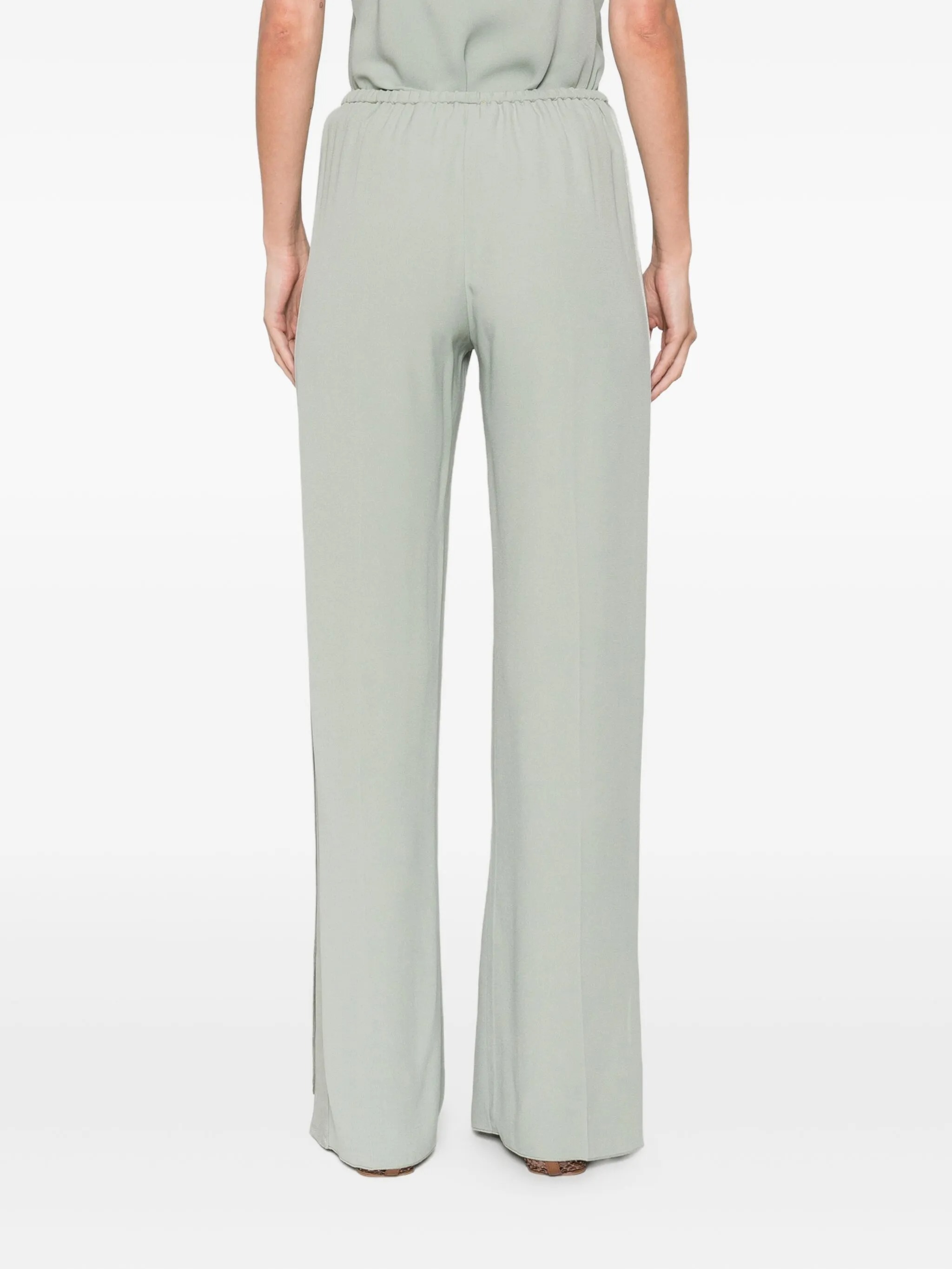 Forte Forte Matte Anvers Satin Regular Waist Smoking Pants