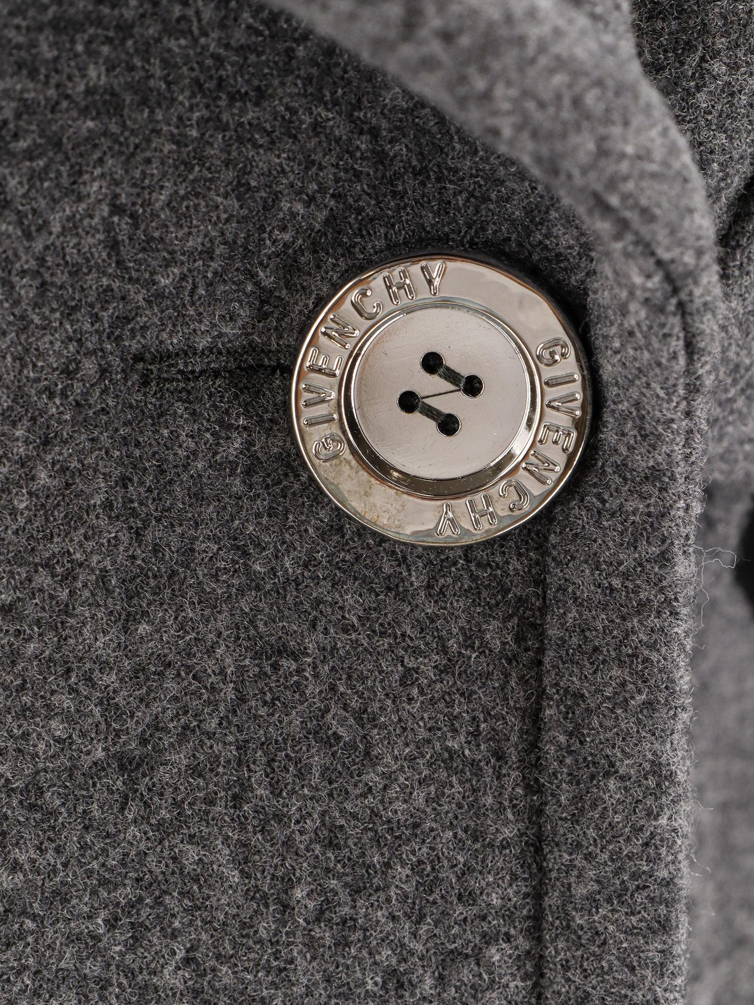 Givenchy Tailored Wool Jacket Double Buttons In Gray