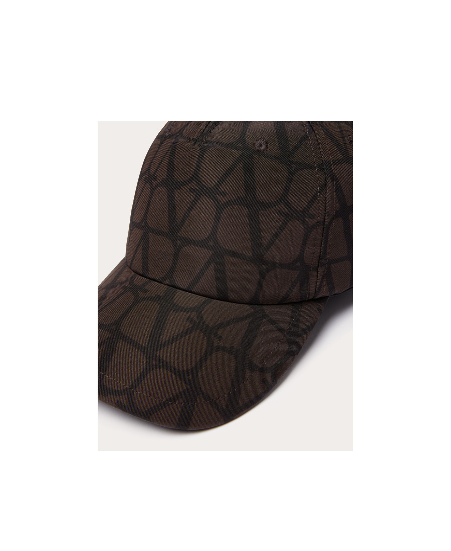 Valentino Garavani Toile Iconographe Baseball Cap In Black