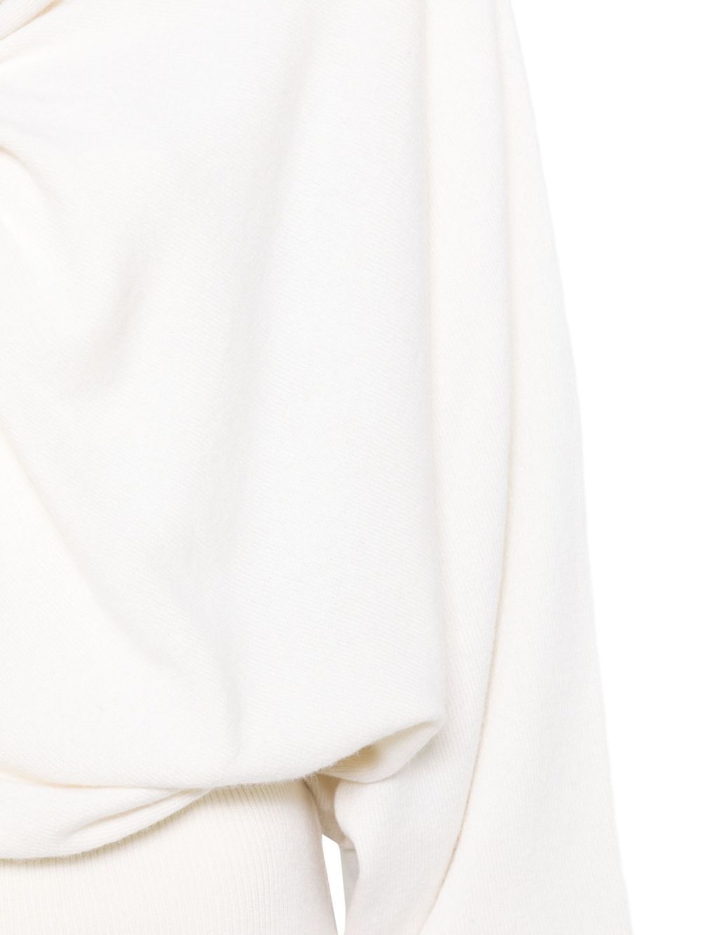 Alberta Ferretti Twist-front Sweater In White