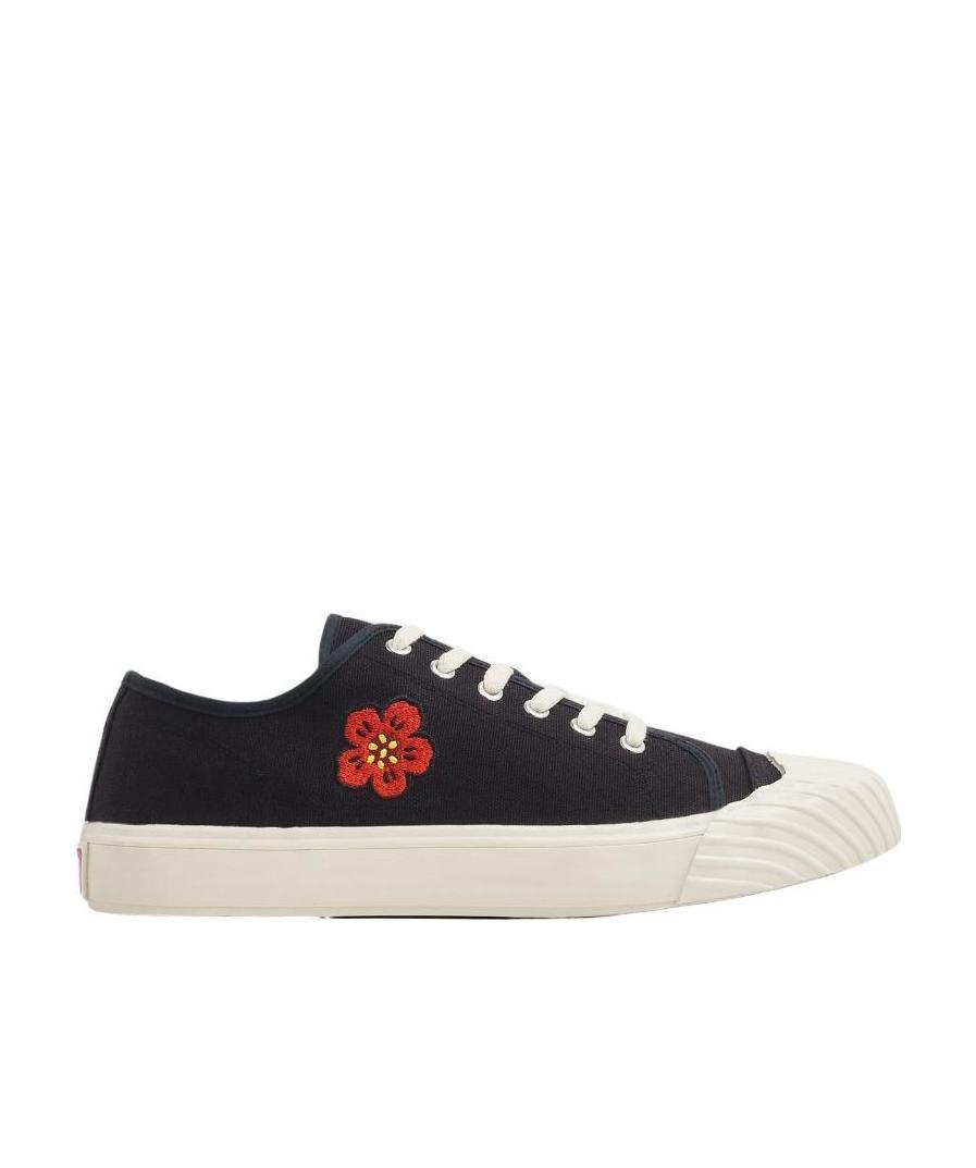 Kenzo Lace-up Low-top Sneakers In Black