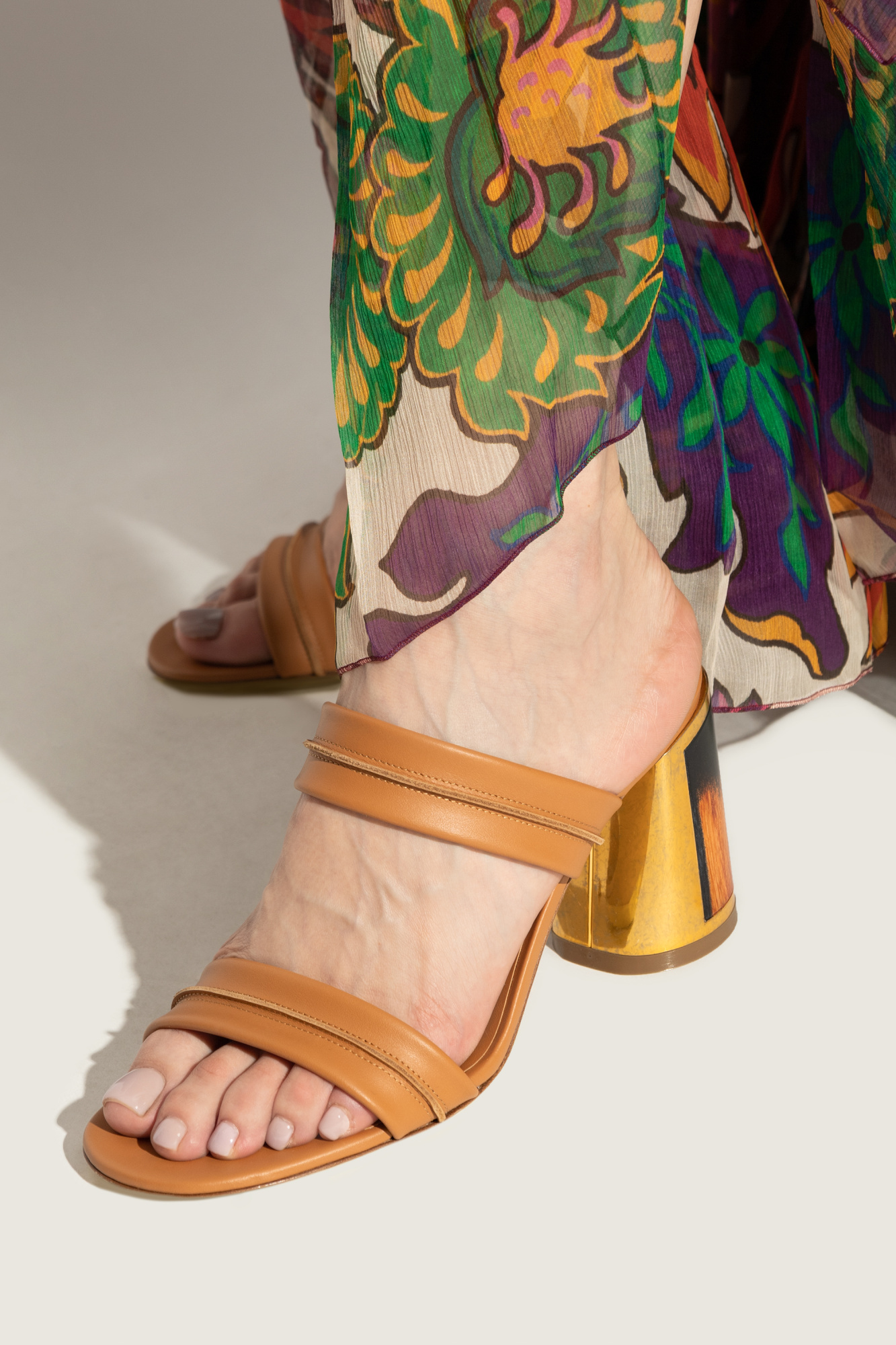 Casadei Bighorn Cleo Heeled Sandals In Brown