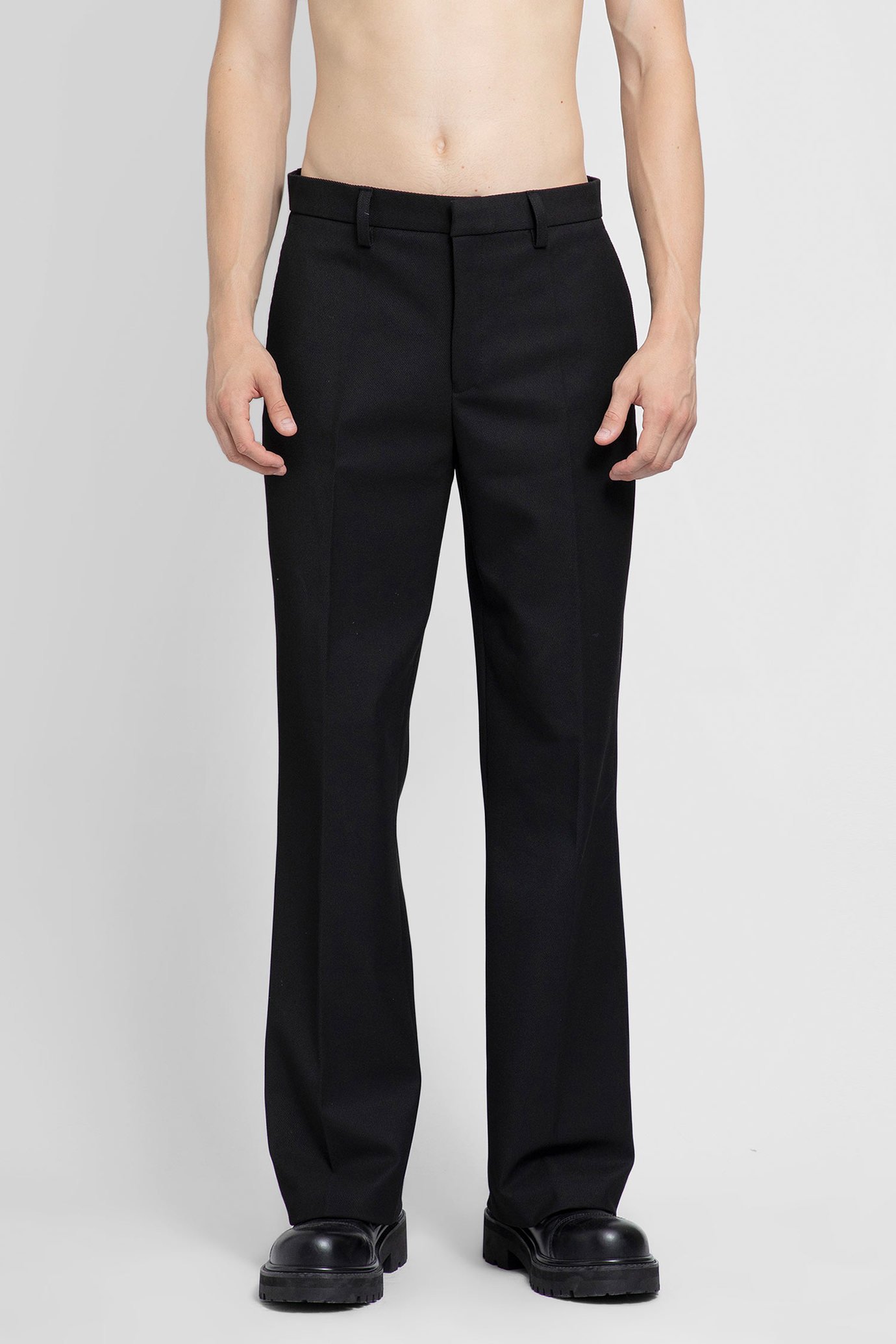 Misbhv Mid-rise Straight-leg Trousers In Black