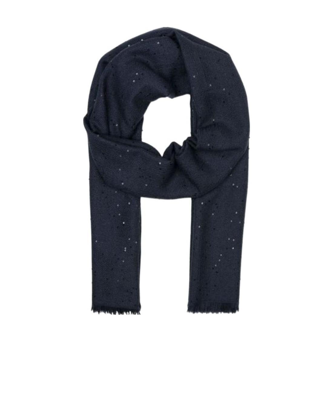 Brunello Cucinelli Sequin Embellished Scarf In Black
