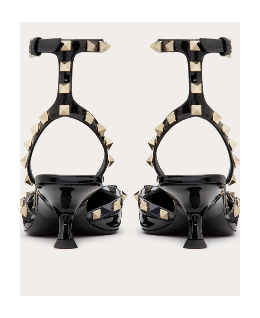 Valentino Rockstud Couture 50mm Leather Pumps In Black