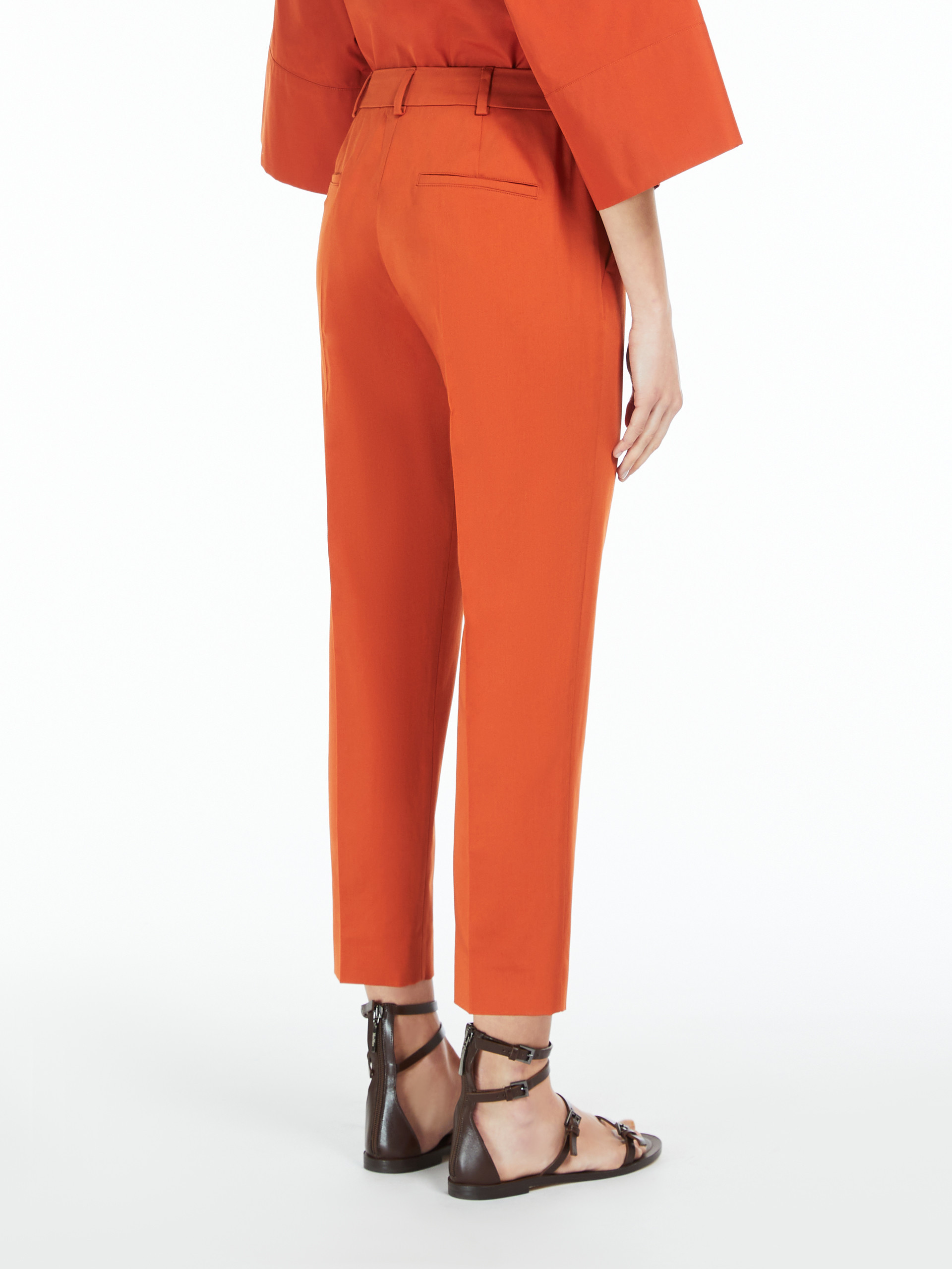 Max Mara Belt Loop Casual Pants In Brown