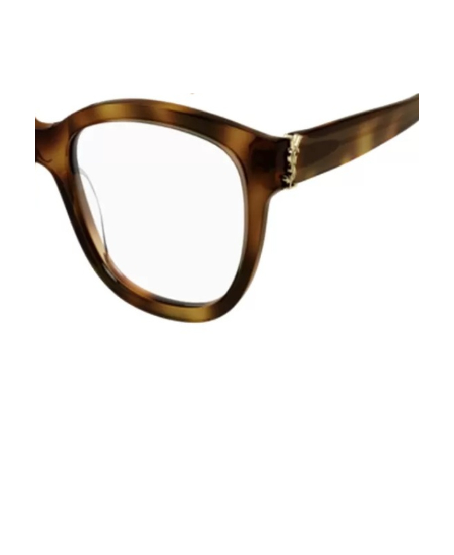 Saint Laurent Tortoise-shell Square Frames In Brown