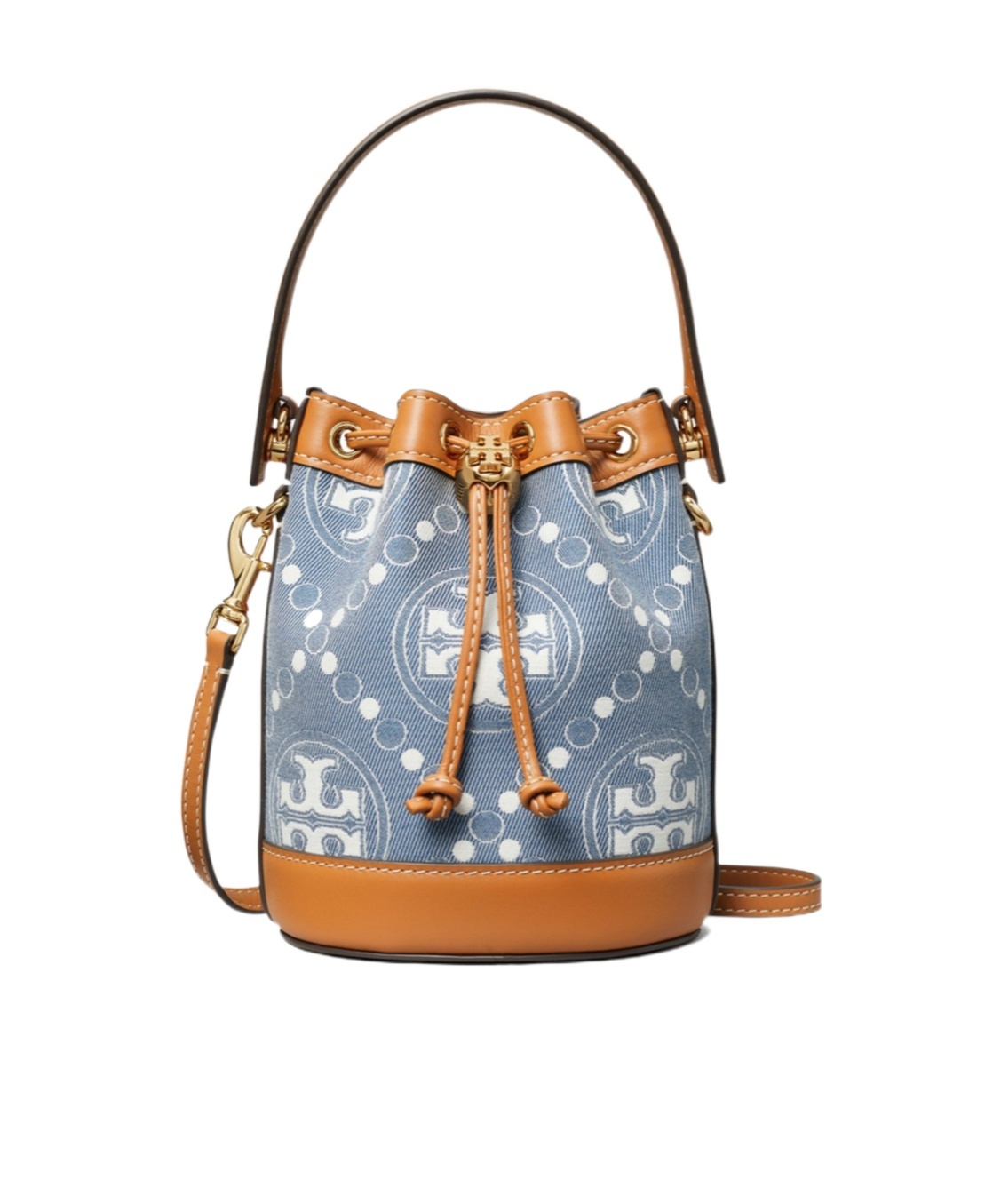 TORY BURCH T MONOGRAM DENIM MINI BAG