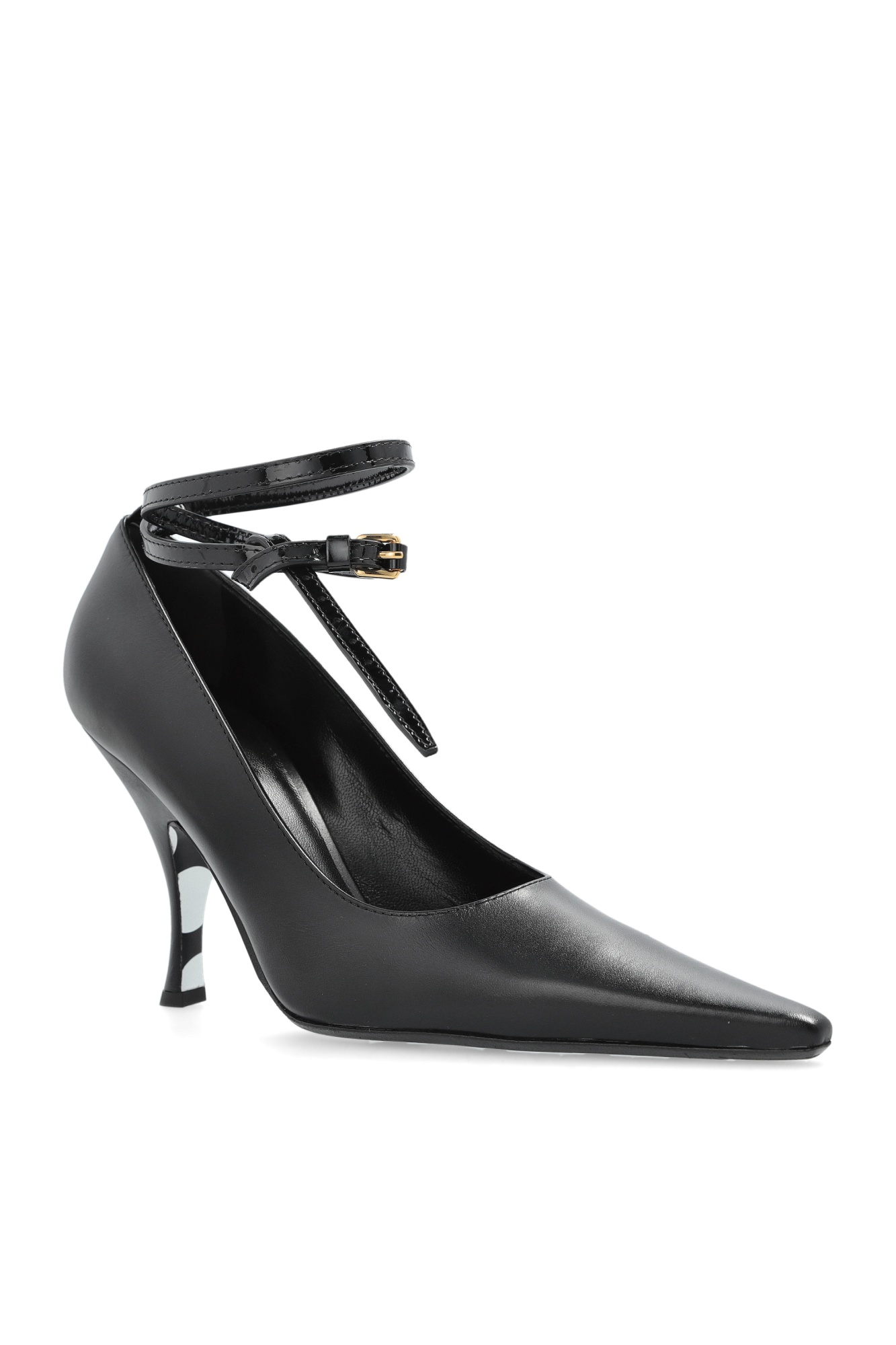 Moschino Pointed High Heels In Black