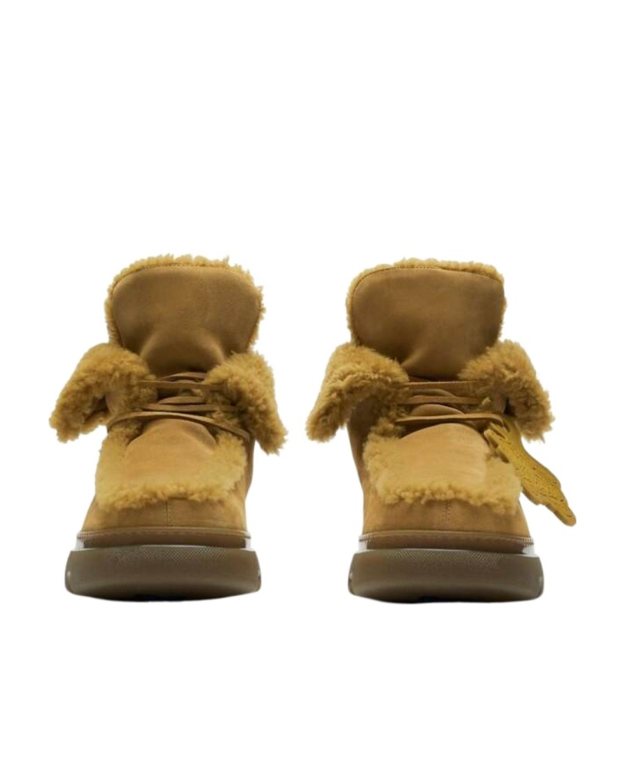 NEW BURBERRY men\'s creeper shearling boots in amber Burberry Men main image 4