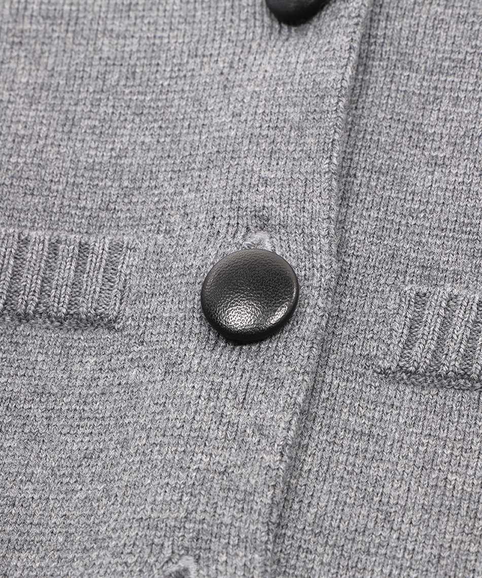 Khaite Ello Knit Cropped Jacket In Gray