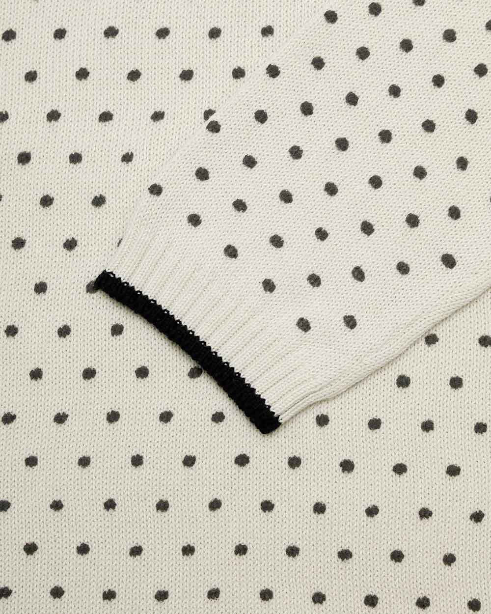 Weekend Max Mara Polka Dot Printed Pullover In White
