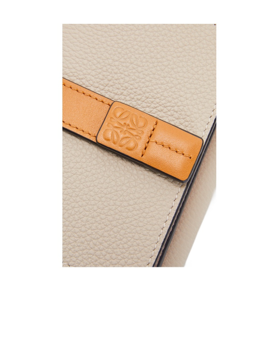 Loewe Logo Trifold Wallet In Nude