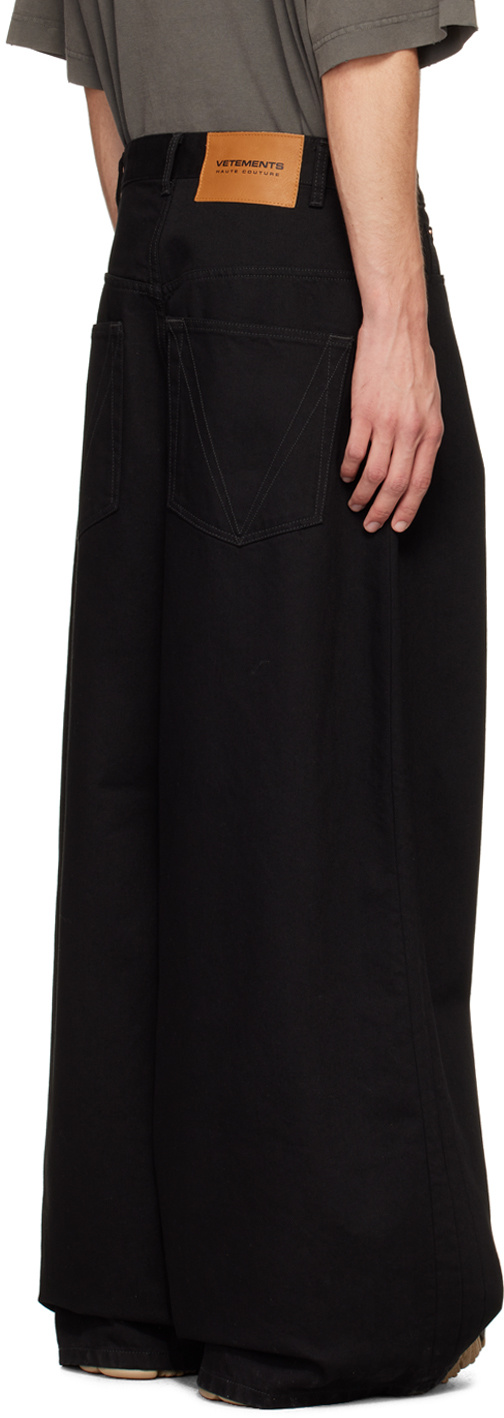 Vetements Oversized Baggy Jeans In Black