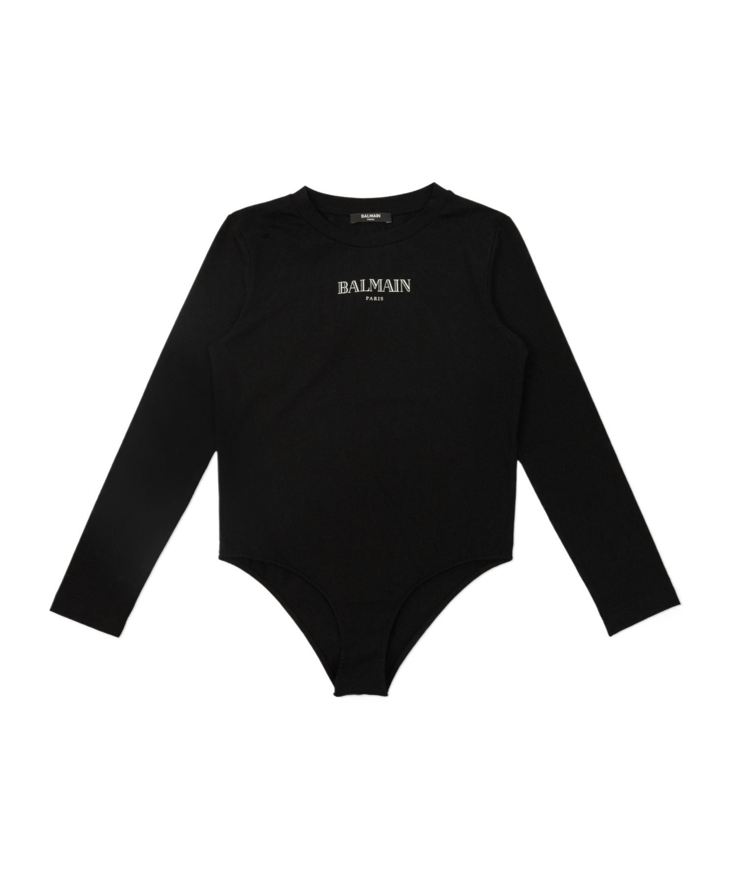 Balmain Cotton Logo Bodysuit (4-14 Years) In Black