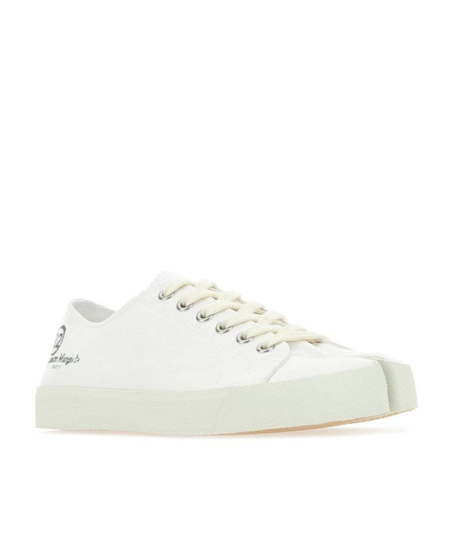 Shop Maison Margiela Tabi Low-top Sneakers In White