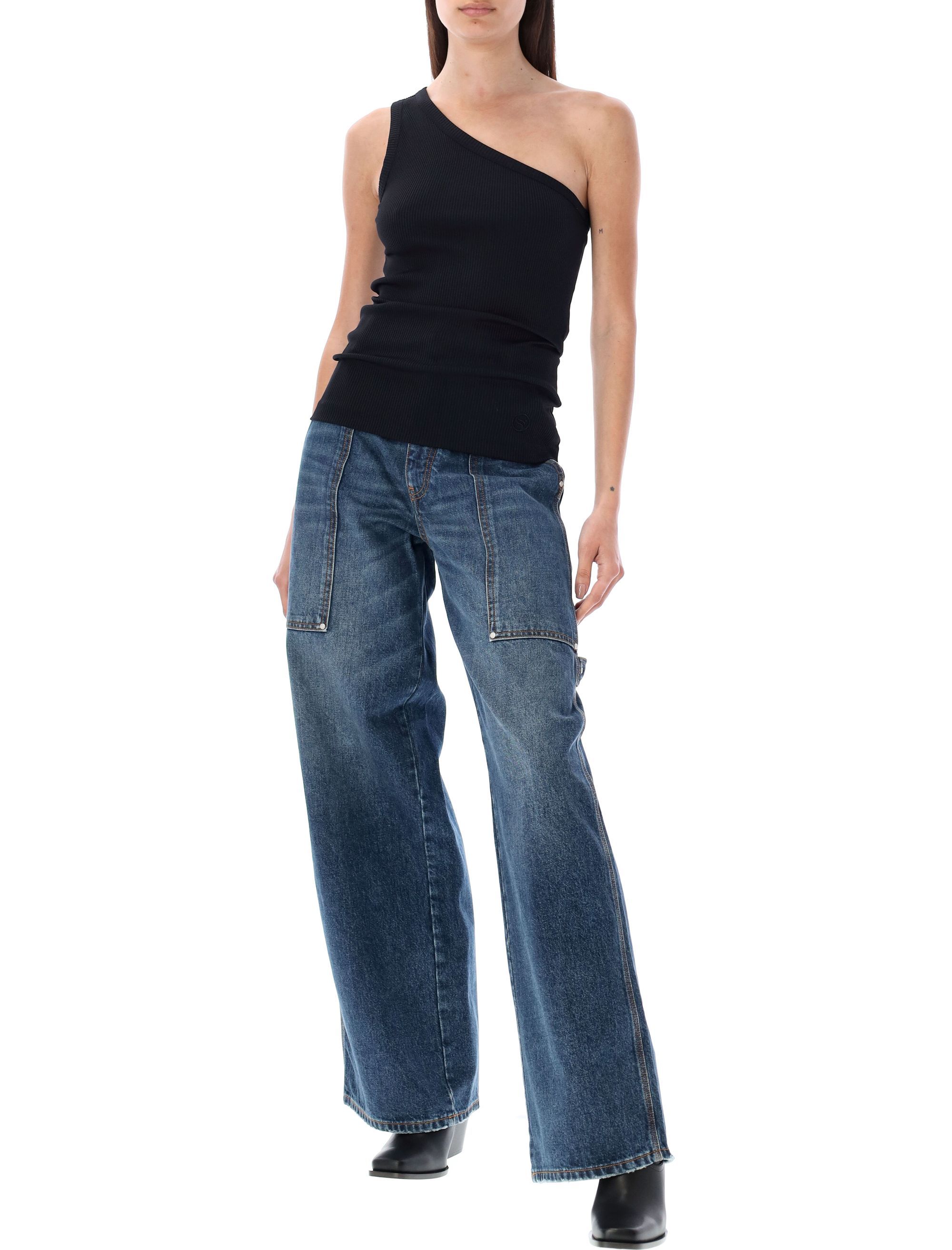 Stella Mccartney Shoulder Top In Black