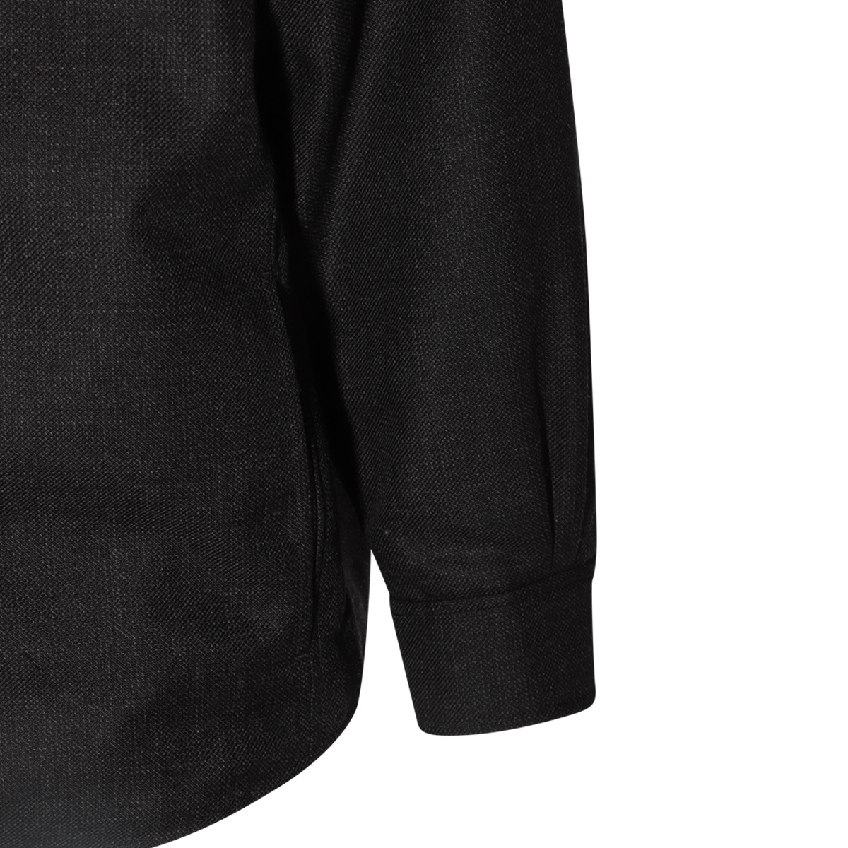 Valentino Virgin Wool Jacket With Metal V-detail In Black