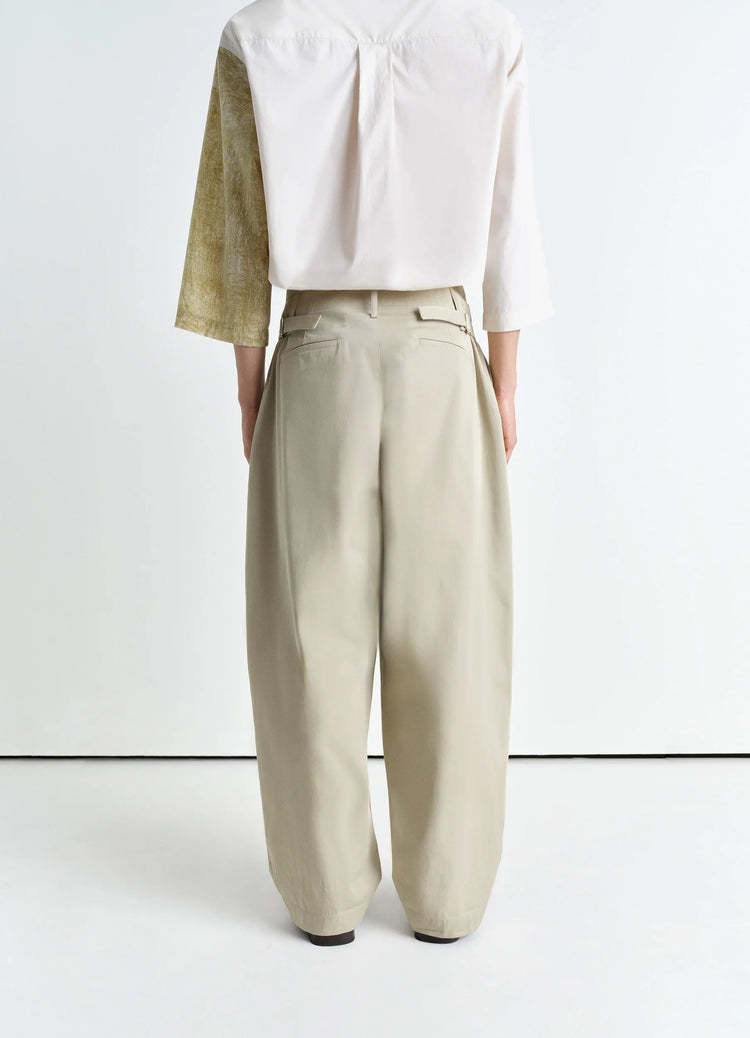 Lemaire Pleated Palazzo Pants In White