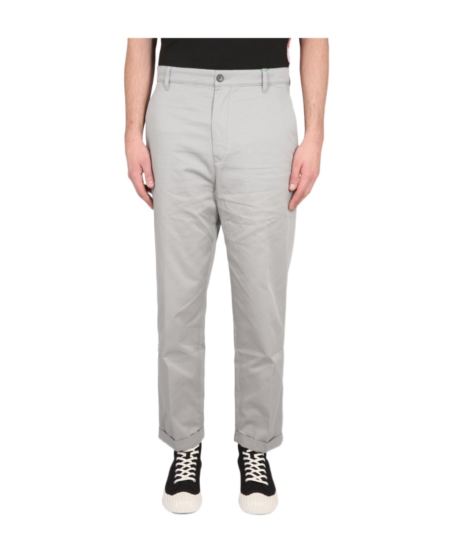 Kenzo Classic Fit Pants In Gray