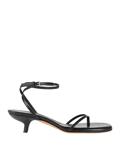 Sportmax Flip Flops In Black