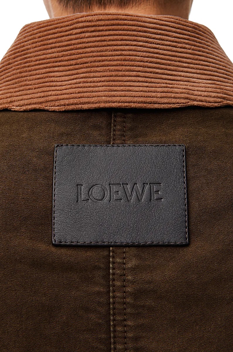 Loewe Logo Patch Regular Fit Jacket In Black