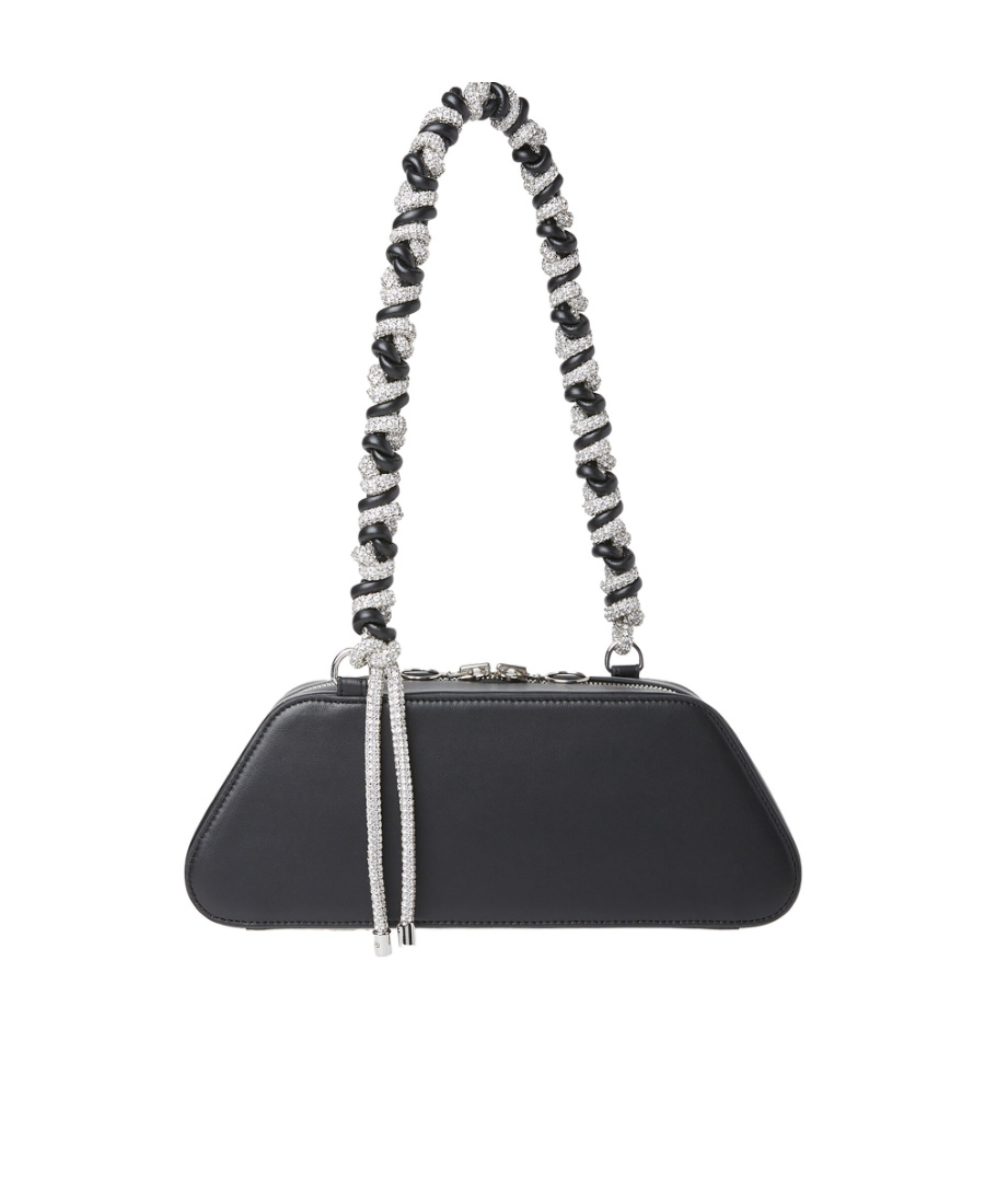 Kara Logo Shoulder Bag In Black