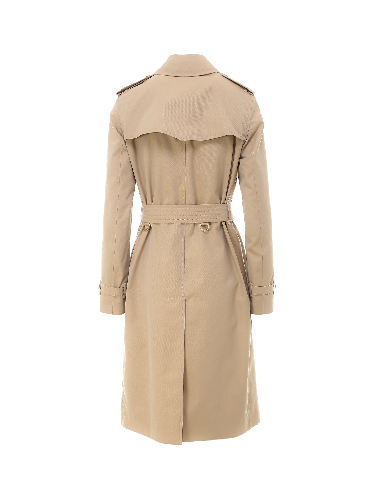 Burberry Kensington Heritage Long Trench Coat In Nude