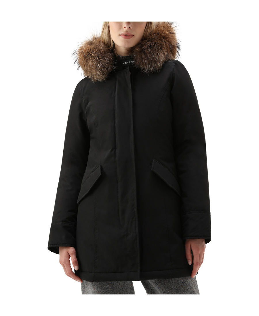 WOOLRICH DETACHABLE WOOL COLLAR PARKER COAT