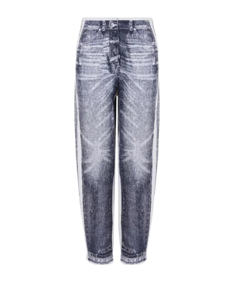 Armani Exchange Patterned Casual Pants In Multicolor