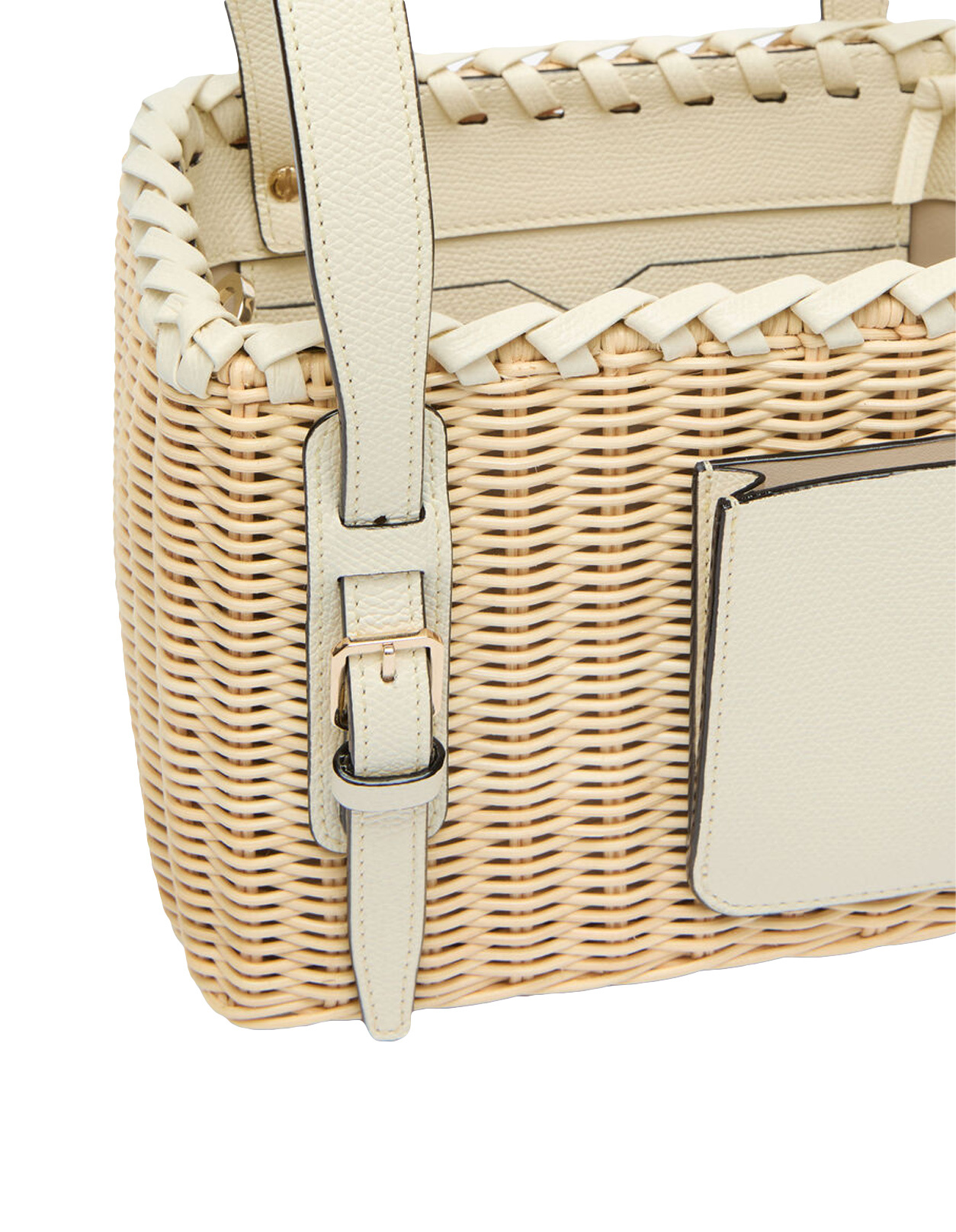Valextra Soft Wicker Bucket Micro Bag