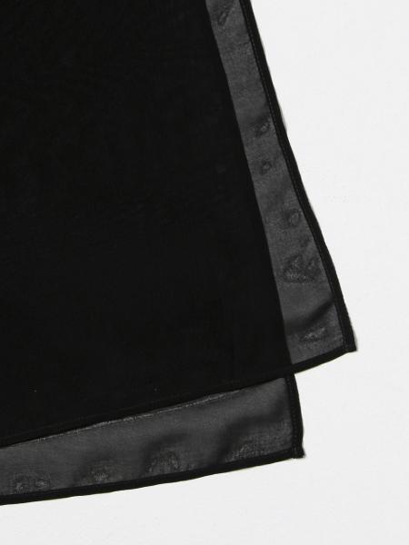 Pinko Logo Label Rectangular Scarf In Black
