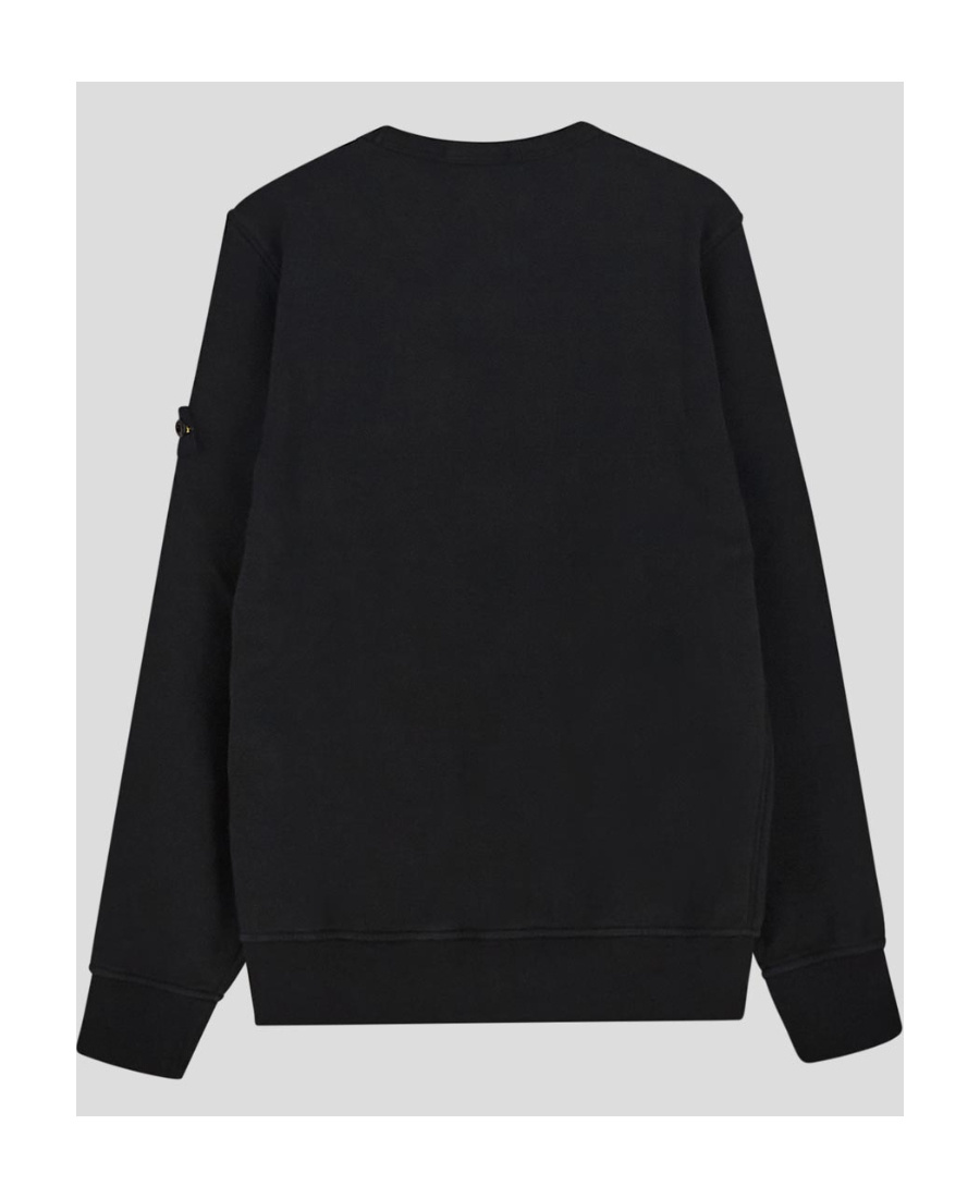 Stone Island Long-sleeve Cotton Sweatshirt In Black