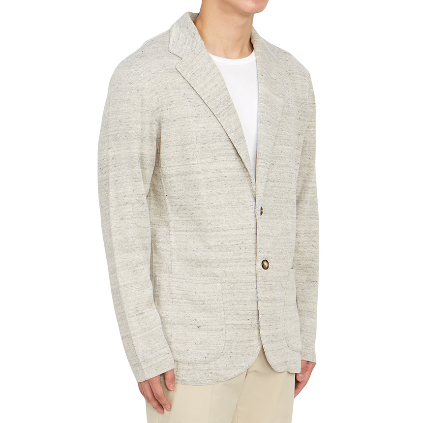 Lardini Long-sleeved Casual Jacket In White