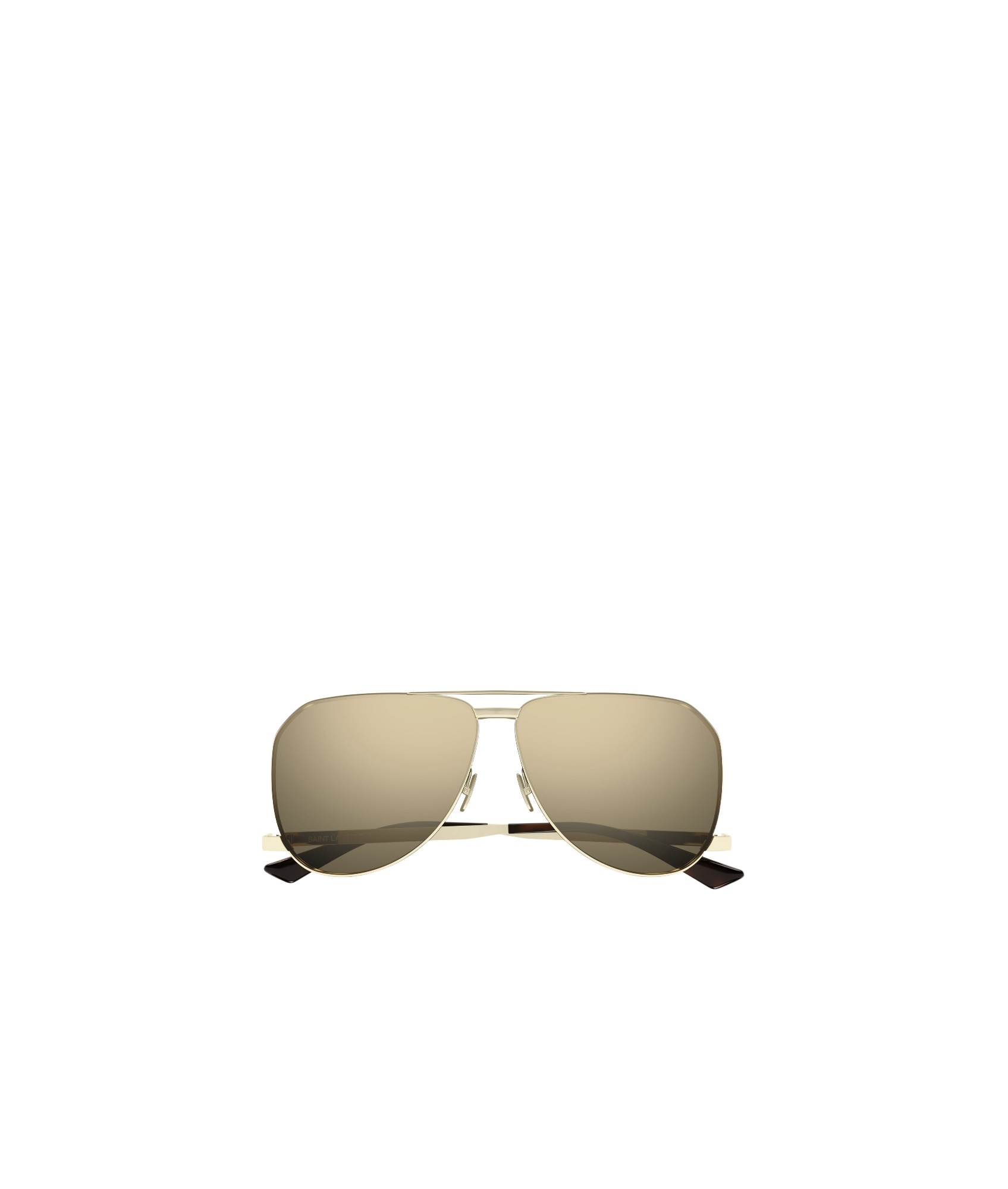 Saint Laurent Pilot-frame Sunglasses In Nude