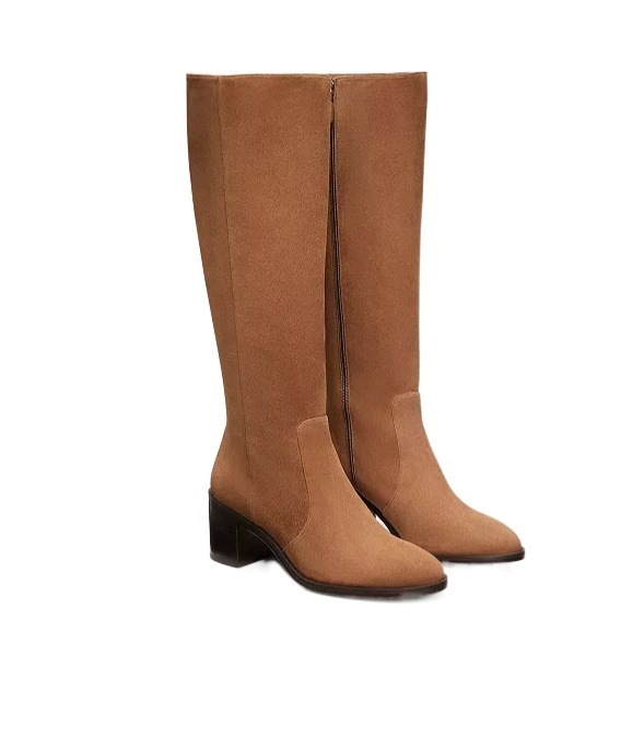 Stuart Weitzman Esme Zip Boot Knee-high In Brown