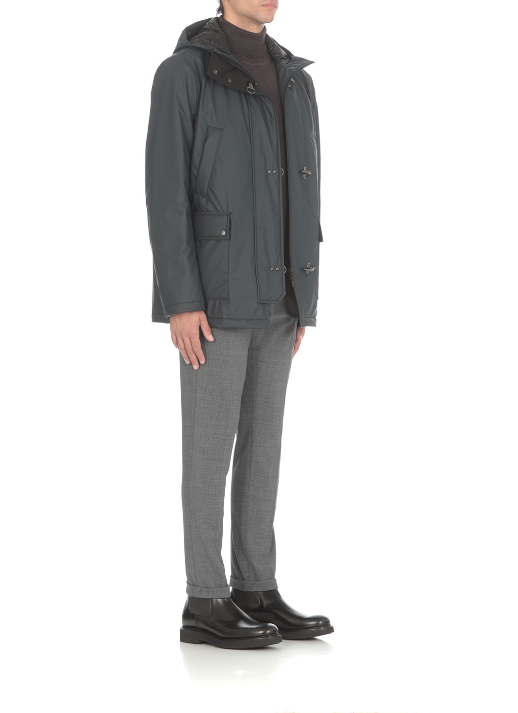 Fay 3 Hook-padded Jacket In Black