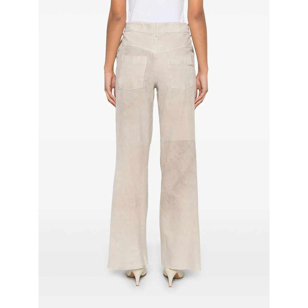 Salvatore Santoro Belt Loop Track Pants In Nude