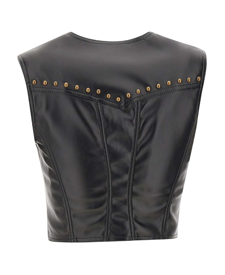 Moschino Rivet Detail Vest In Black