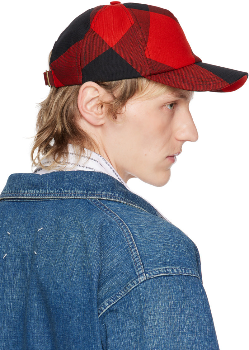 Vivienne Westwood Summer Check Checked Baseball Cap In Multicolor