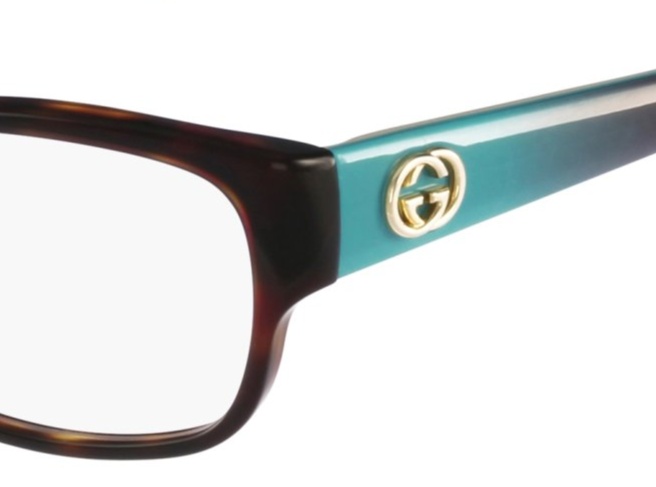 Gucci Logo Detail Flat Lens In White