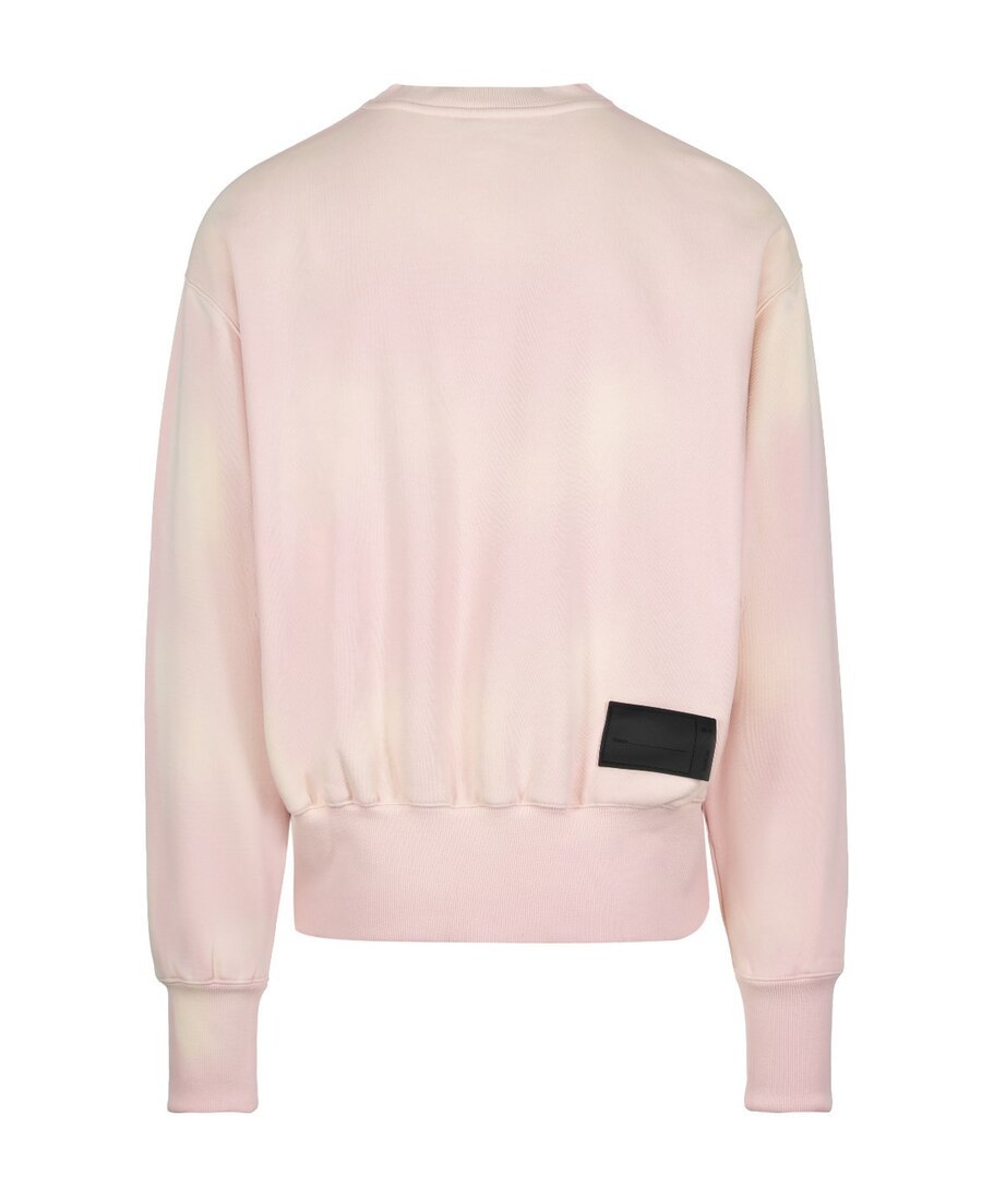 We11 Done Logo Sports Sweater In Pink