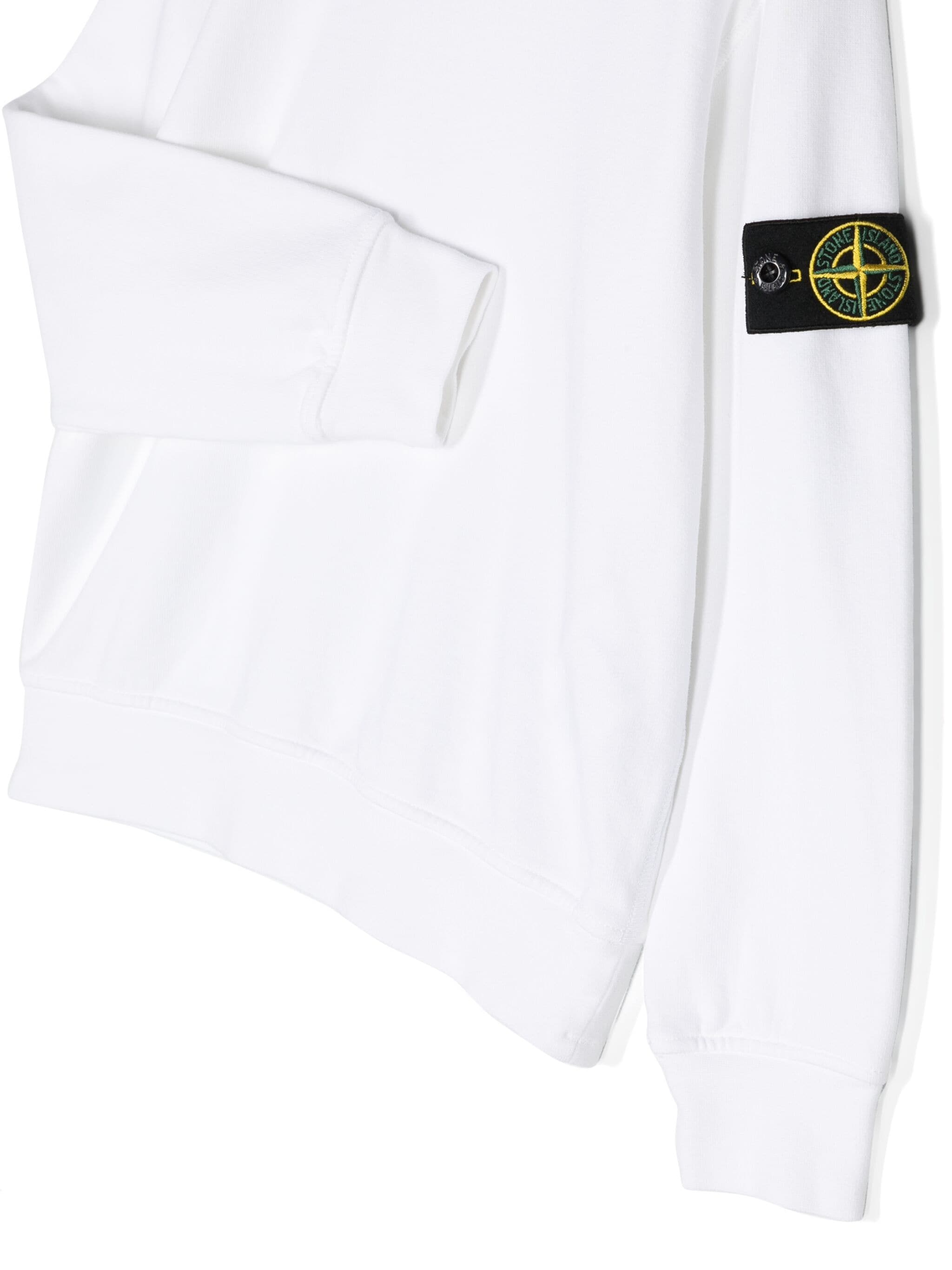 Stone Island Long-sleeved Sweater In White